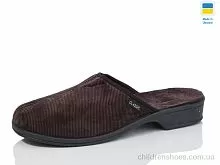 Тапки Б/з каблук вельвет коричневий Lot Shoes / p. 36-41 / 6пар