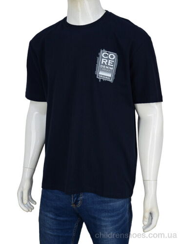 Футболка 3188-59 navy Мир / p. 3XL-6XL / 4пар