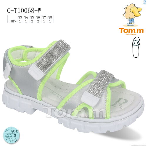 Босоножки C-T10068-W TOM.M / p. 33-38 / 8пар