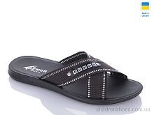 Шлепки TRK black-white батал DeMur / p. 43-47 / 6пар