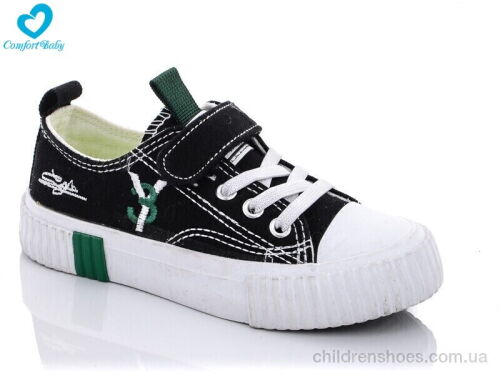 Кеды 702 чорний Comfort-baby / p. 25-30 / 8пар