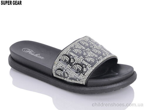 Шлепки S888 black Super Gear / p. 36-41 / 6пар