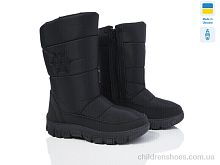 Дутики 303 ЧП чорний Favorit / p. 36-41 / 6пар