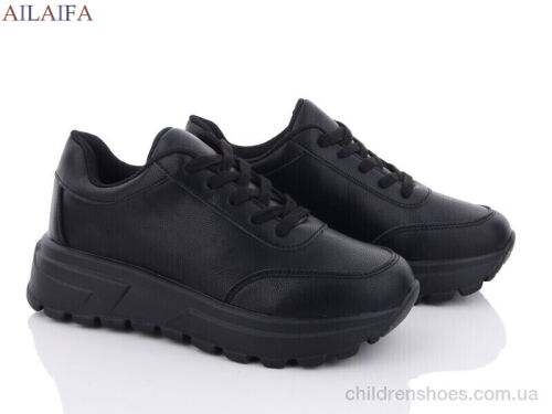 Кроссовки 2385 all black Ailaifa / p. 36-41 / 6пар
