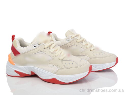 Кроссовки HD62-B1897-11 beige-red Violeta / p. 36-41 / 8пар