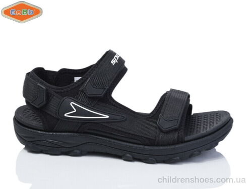 Сандалии 1636-1 black EeBb / p. 37-42 / 8пар