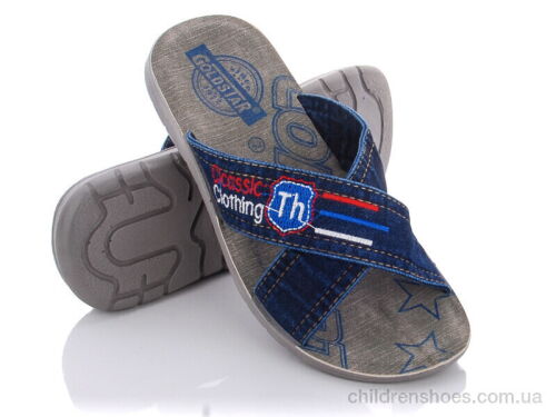 Шлепки M6126 blue DeMur / p. 40-44 / 6пар