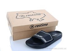 Шлепки TML25963 black-white Restime / p. 41-46 / 24пар