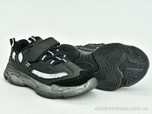 Кроссовки 200-57K black-silver Violeta / p. 25-30 / 8пар