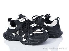 Кроссовки G38(8009) black Violeta / p. 32-37 / 6пар