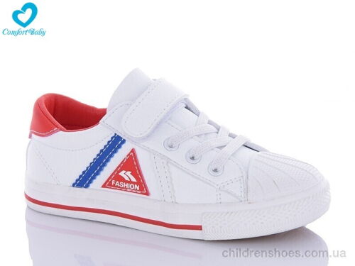 Кеды 1310В біл-червон Comfort-baby / p. 24-30 / 9пар