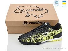 Футбольная обувь Restime DW024406-1 black-lime Футбольная обувь DW024406-1 black-lime Restime / p. 36-40 / 8пар