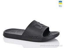 Шлепки N131 чорний Lot Shoes / p. 40-46 / 8пар