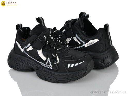 Кроссовки LC3340-1 black-white Clibee / p. 32-37 / 6пар