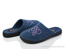 Тапки GX005-2 синій Soylu / p. 36-40 / 6пар