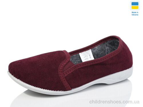 Тапки Кредо вельвет бордо Lot Shoes / p. 37-41 / 7пар