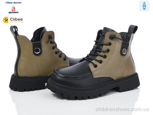 Ботинки AS123 black-green Clibee-Doremi / p. 32-37 / 6пар