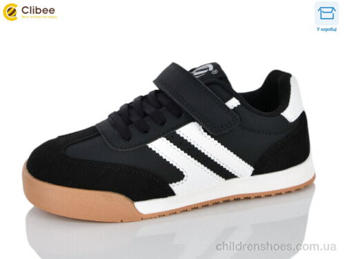Кроссовки EC777-1 black Clibee-Apawwa / p. 32-37 / 6пар
