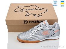 Футбольная обувь Restime DW024139 silver-orange Футбольная обувь DW024139 silver-orange Restime / p. 36-40 / 8пар