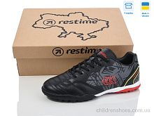 Футбольная обувь Restime DW024404-1 black Футбольная обувь DW024404-1 black Restime / p. 36-40 / 8пар
