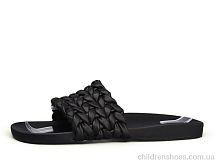 Шлепки женские No brand 17730 black Шлепки 17730 black DeMur / p. 36-40 / 7пар
