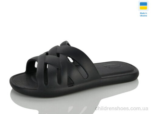 Шлепки N103 чорний Lot Shoes / p. 36-41 / 6пар