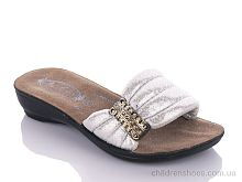 Шлепки K26-809 silver (25-30) DeMur / p. 25-30 / 6пар