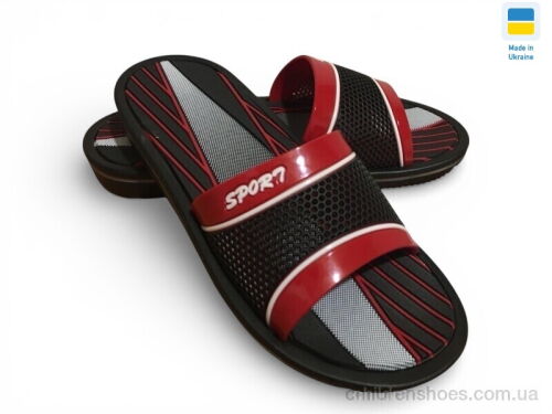 Шлепки M3 червоний Rai shoes / p. 41-45 / 8пар