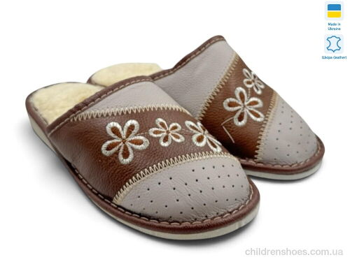 Тапки Тапмал 001 коричневий Rai shoes / p. 36-41 / 6пар