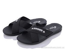 Шлепки 2024-004-1 чорний батал DeMur / p. 43-47 / 6пар