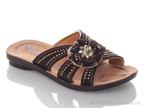 Шлепки GElena-N1B-black DeMur / p. 26-30 / 6пар