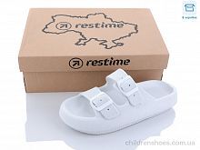 Шлепки женские Restime TWL22034 white Шлепки TWL22034 white Restime / p. 35-39 / 24пар