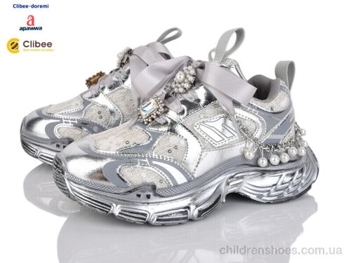 Кроссовки AD866530-1 silver Clibee-Doremi / p. 31-37 / 7пар