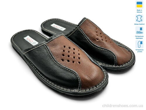 Тапки Тапмал 004 чорний Rai shoes / p. 41-45 / 6пар