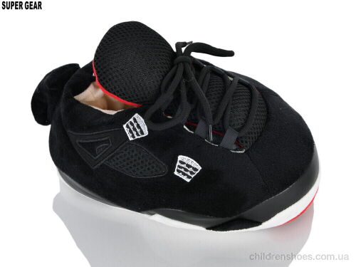 Тапки G0323-04 black Super Gear / p. 33-36 / 2пар