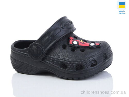 Кроксы H1 чорний Lot Shoes / p. 18-23 / 6пар