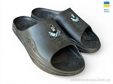 Шлепки 1001 чорний Rai shoes / p. 41-45 / 6пар