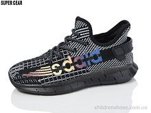 Кроссовки No brand S2108-1 black Кроссовки S2108-1 black Super Gear / p. 28-33 / 10пар