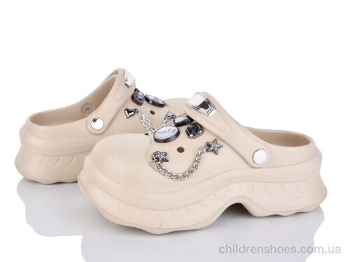 Кроксы T678 beige Красиво Ян / p. 36-41 / 6пар