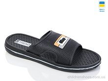 Шлепки N205 чорний Lot Shoes / p. 41-46 / 8пар