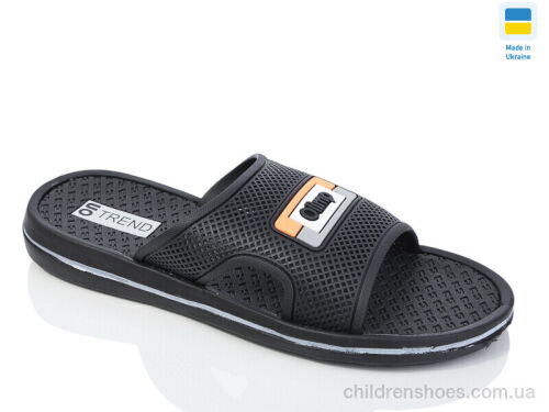 Шлепки N205 чорний Lot Shoes / p. 41-46 / 8пар
