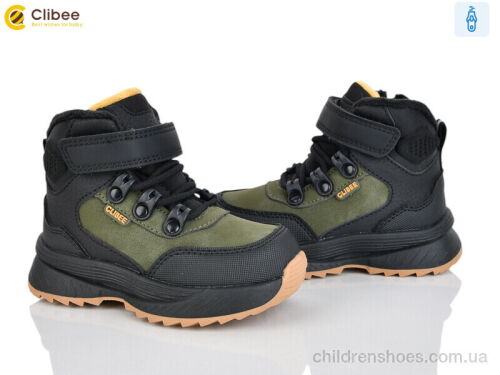 Ботинки HA608-1 a.green-yellow Clibee / p. 23-28 / 6пар