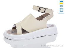 Босоножки No brand 1710 беж+білий к. Босоножки 1710 беж+білий к. Sali / p. 36-40 / 6пар