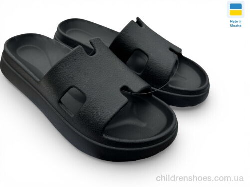 Шлепки Е145 чорний Rai shoes / p. 37-40 / 8пар