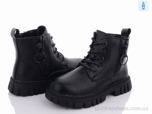 Ботинки Y101(0649B) black Violeta / p. 32-37 / 6пар