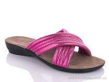 Шлепки W26-7153 fuchsia DeMur / p. 36-40 / 6пар