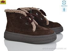 Ботинки B7788-5 chocolate Mei De Li / p. 36-41 / 8пар