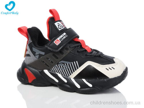 Кроссовки 39362-1 чорний осінь-зима Comfort-baby / p. 31-36 / 8пар