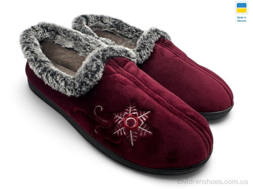 Тапки 2202 бордо Rai shoes / p. 37-42 / 12пар