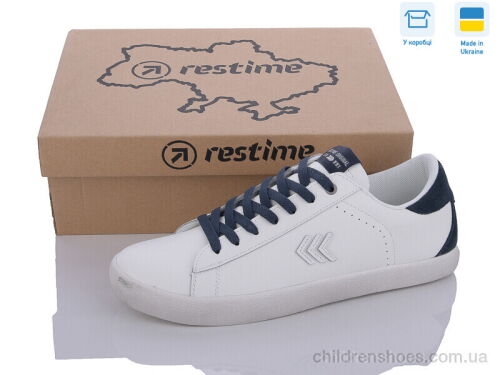 Кроссовки JMB24037 white-navy Restime / p. 41-46 / 8пар